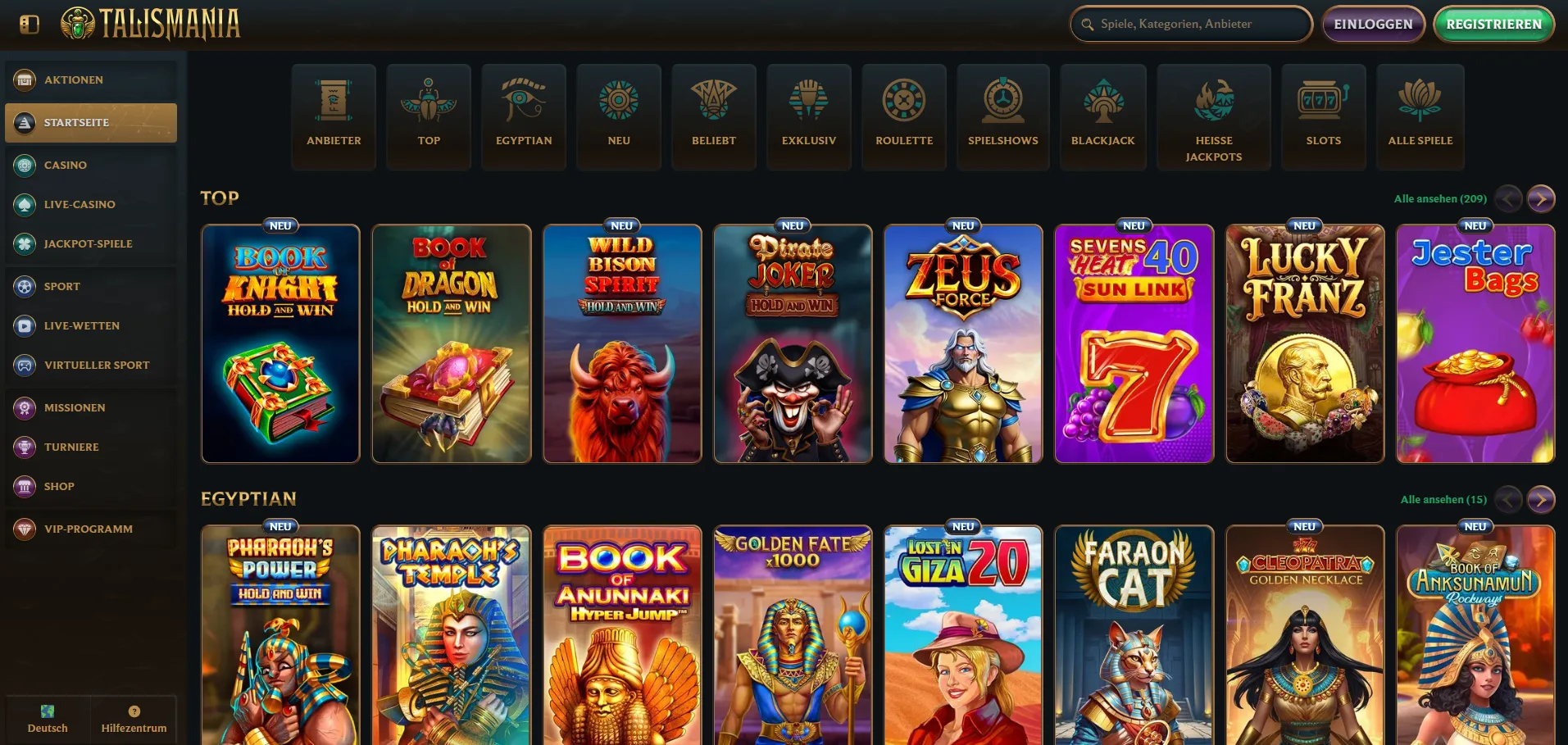 Talismania Casino Anmelden